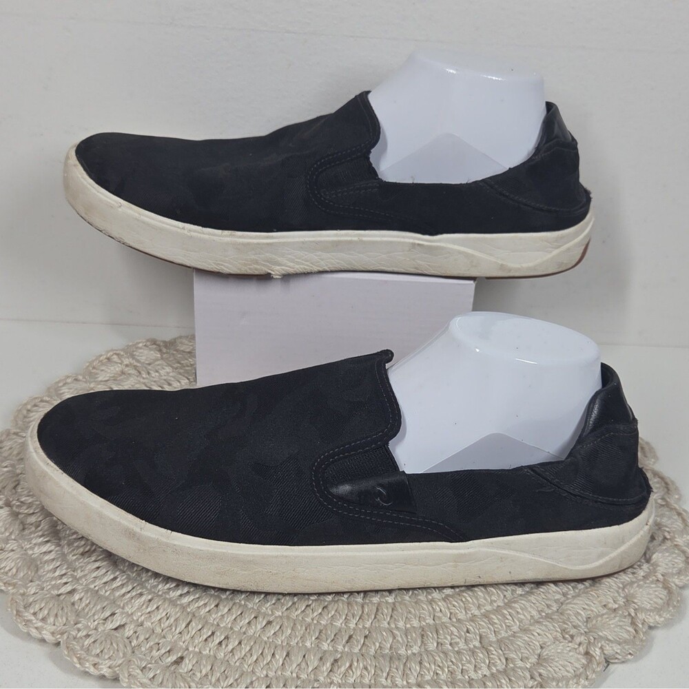 MENS OluKai Lae'ahi Pa'i SlipOn Convertible Black Loafer Camo US 12 ALOHA HAWAII - Picture 4 of 13
